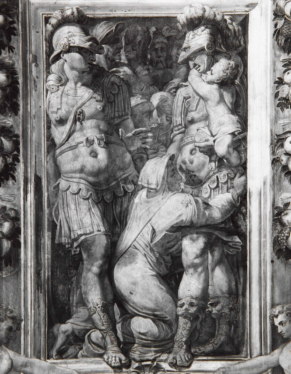 Perin del Vaga - 129, Alessandro Magno grazia la famiglia di Dario, Castel Sant'Angelo, Roma